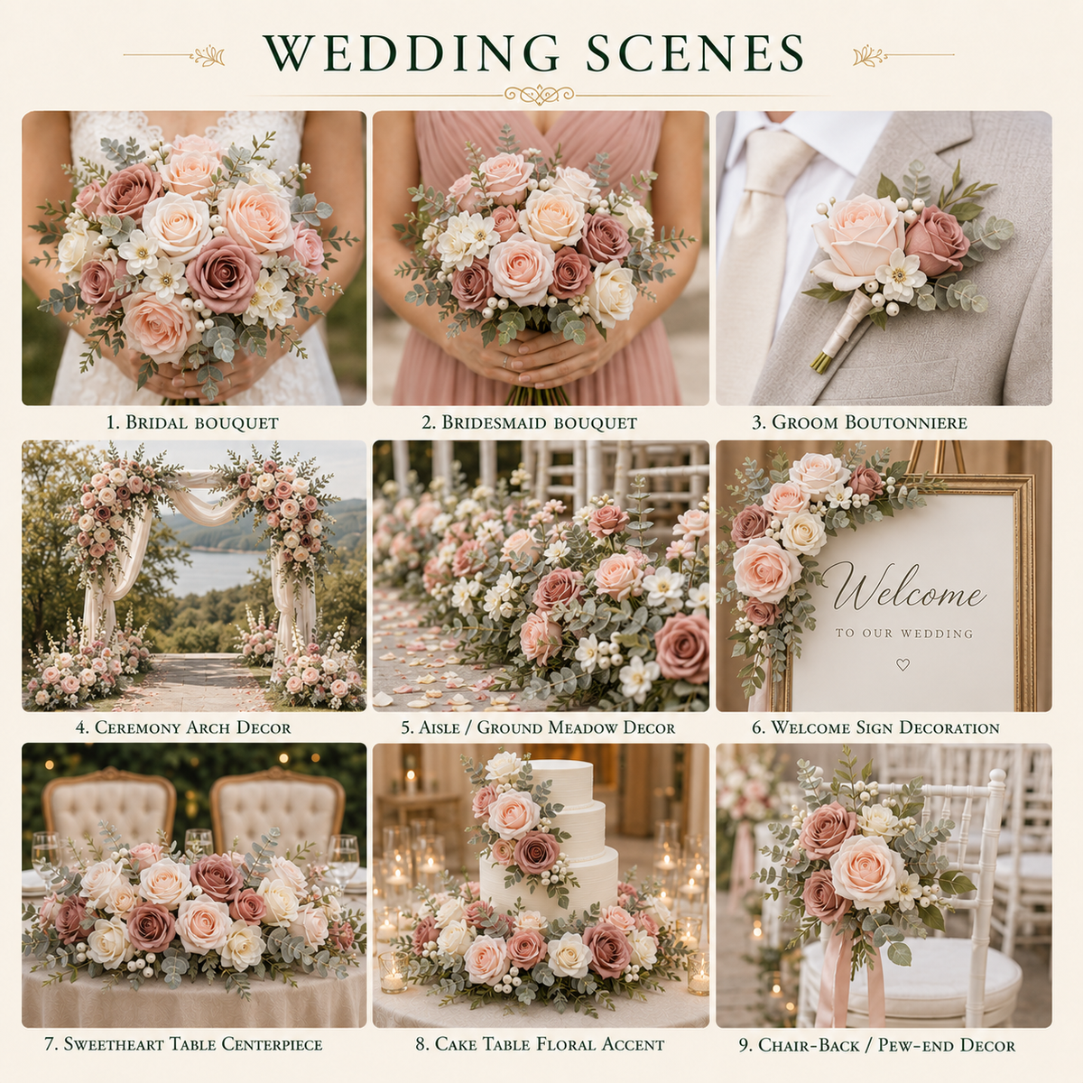 DIY Faux Floral Arrangement Kit – Style 29 | Home & Wedding Decor