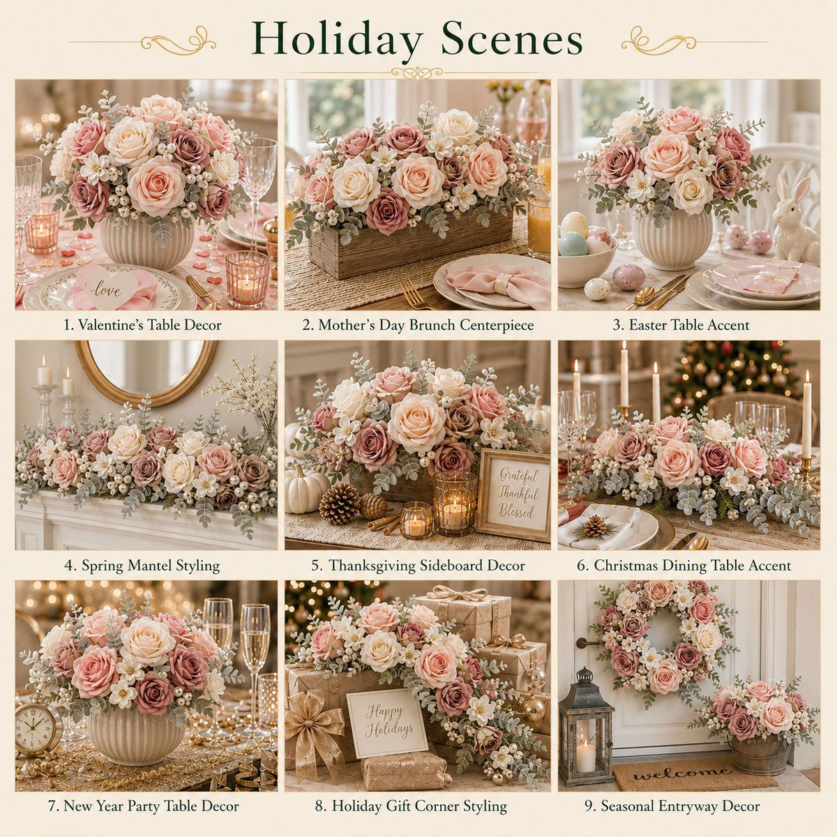 DIY Faux Floral Arrangement Kit – Style 29 | Home & Wedding Decor