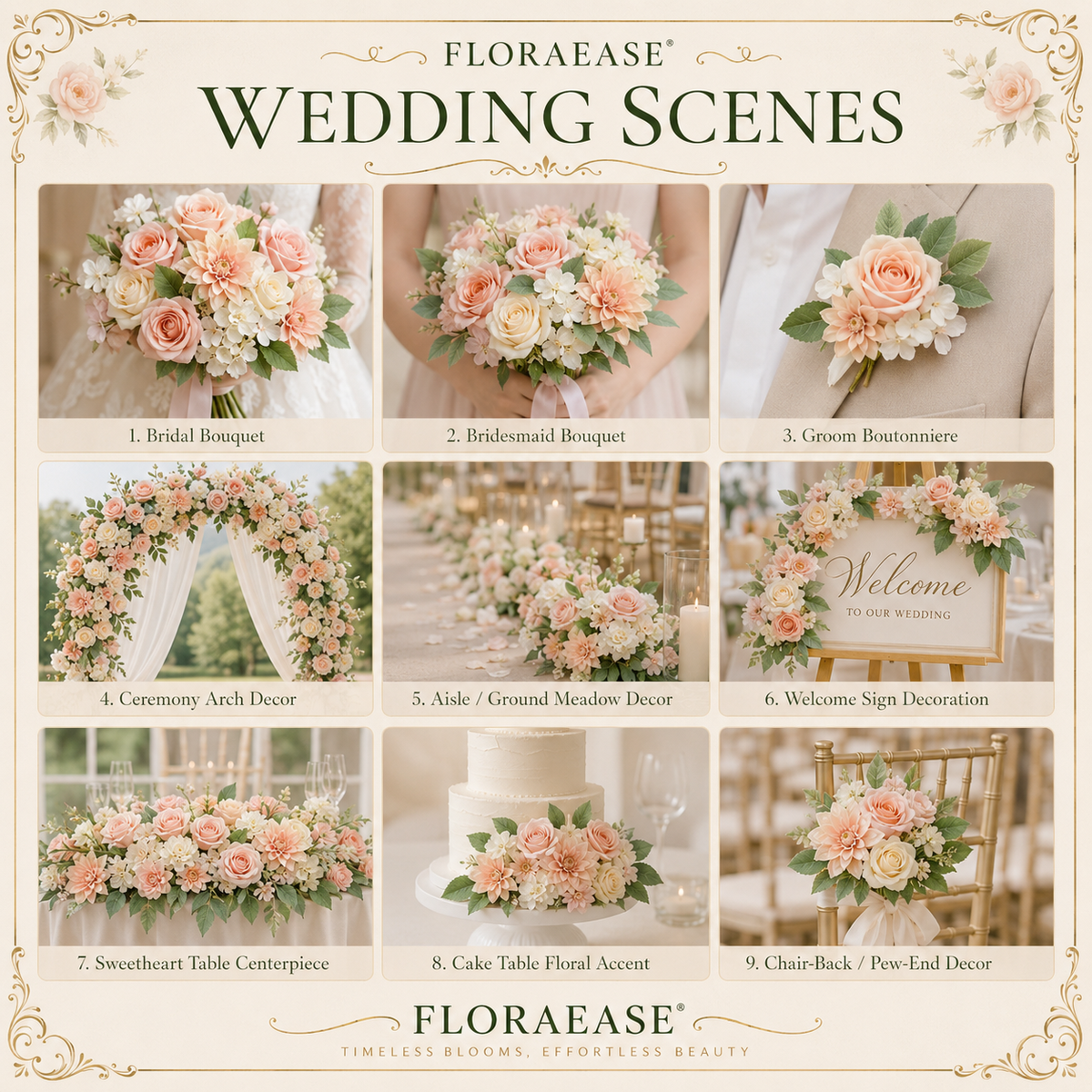 DIY Faux Floral Arrangement Kit – Style 10 | Home & Wedding Decor