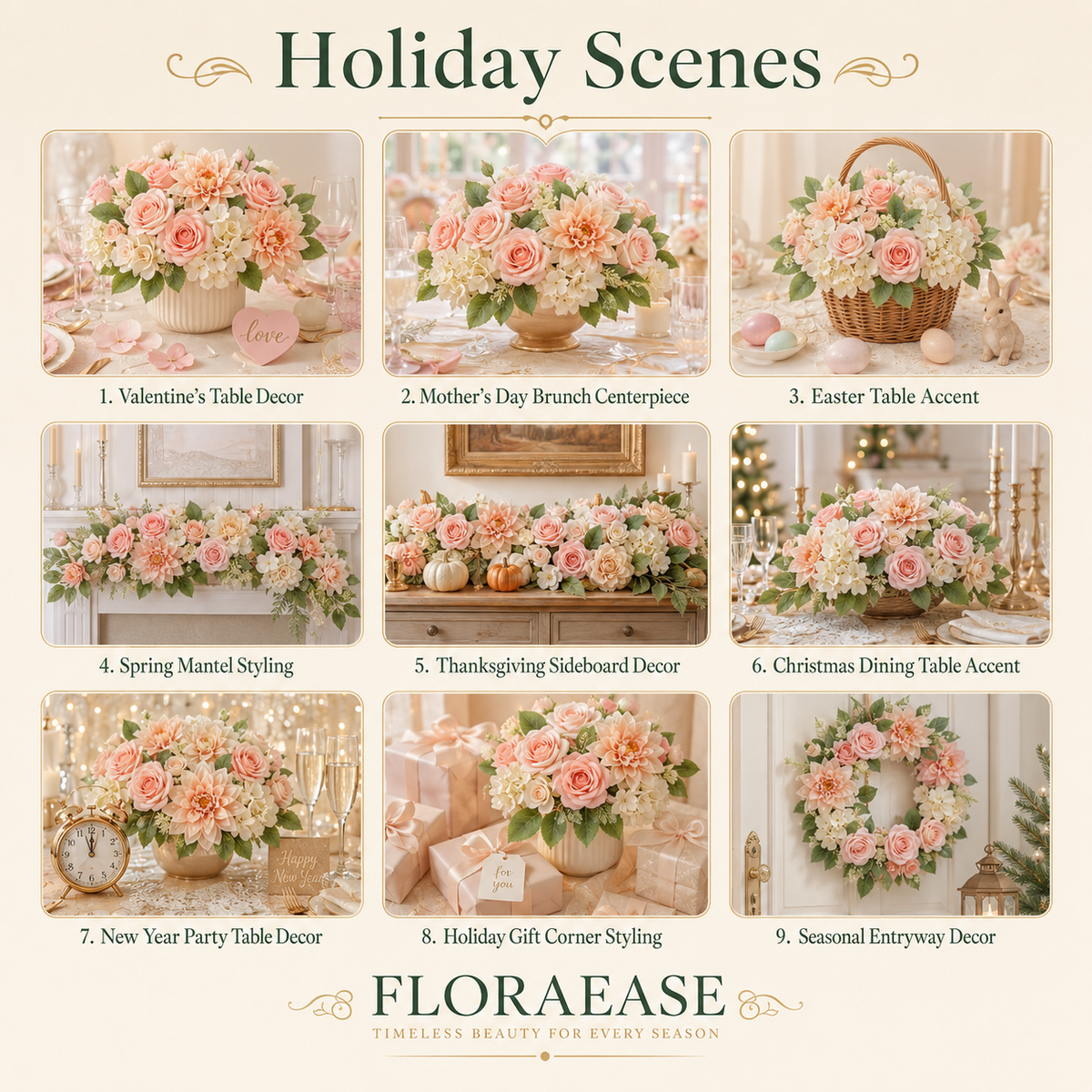 DIY Faux Floral Arrangement Kit – Style 10 | Home & Wedding Decor