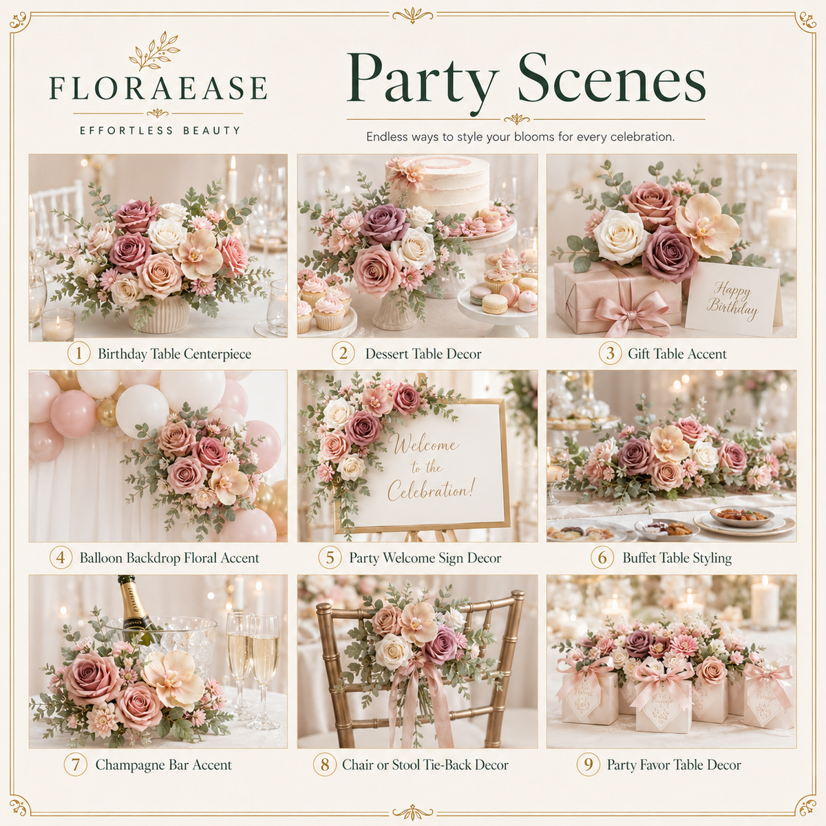 DIY Faux Floral Arrangement Kit – Style 16 | Home & Wedding Decor
