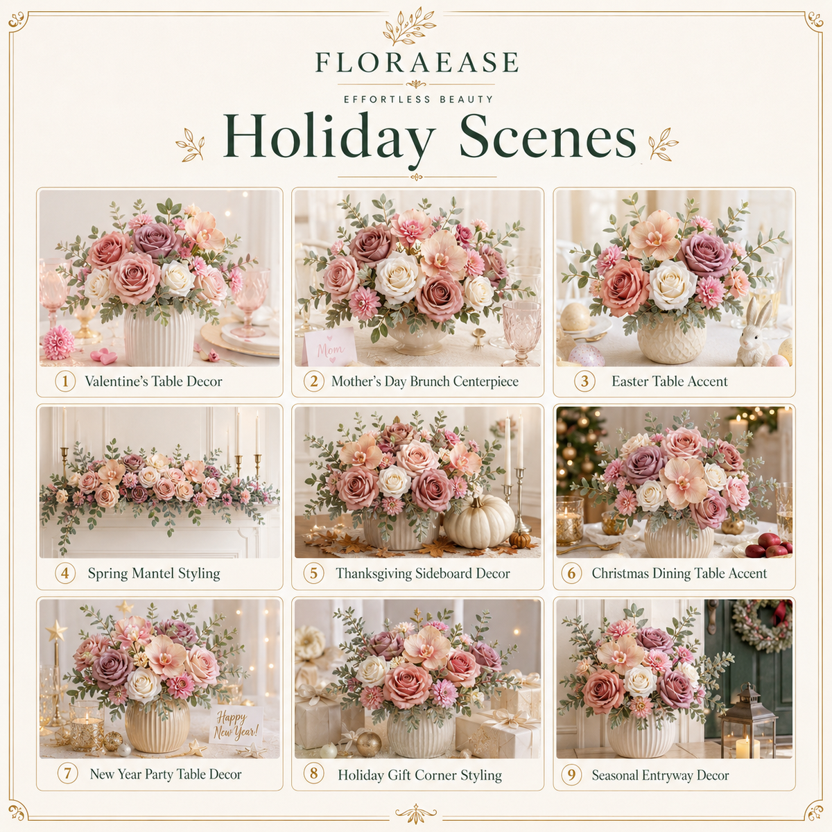 DIY Faux Floral Arrangement Kit – Style 16 | Home & Wedding Decor