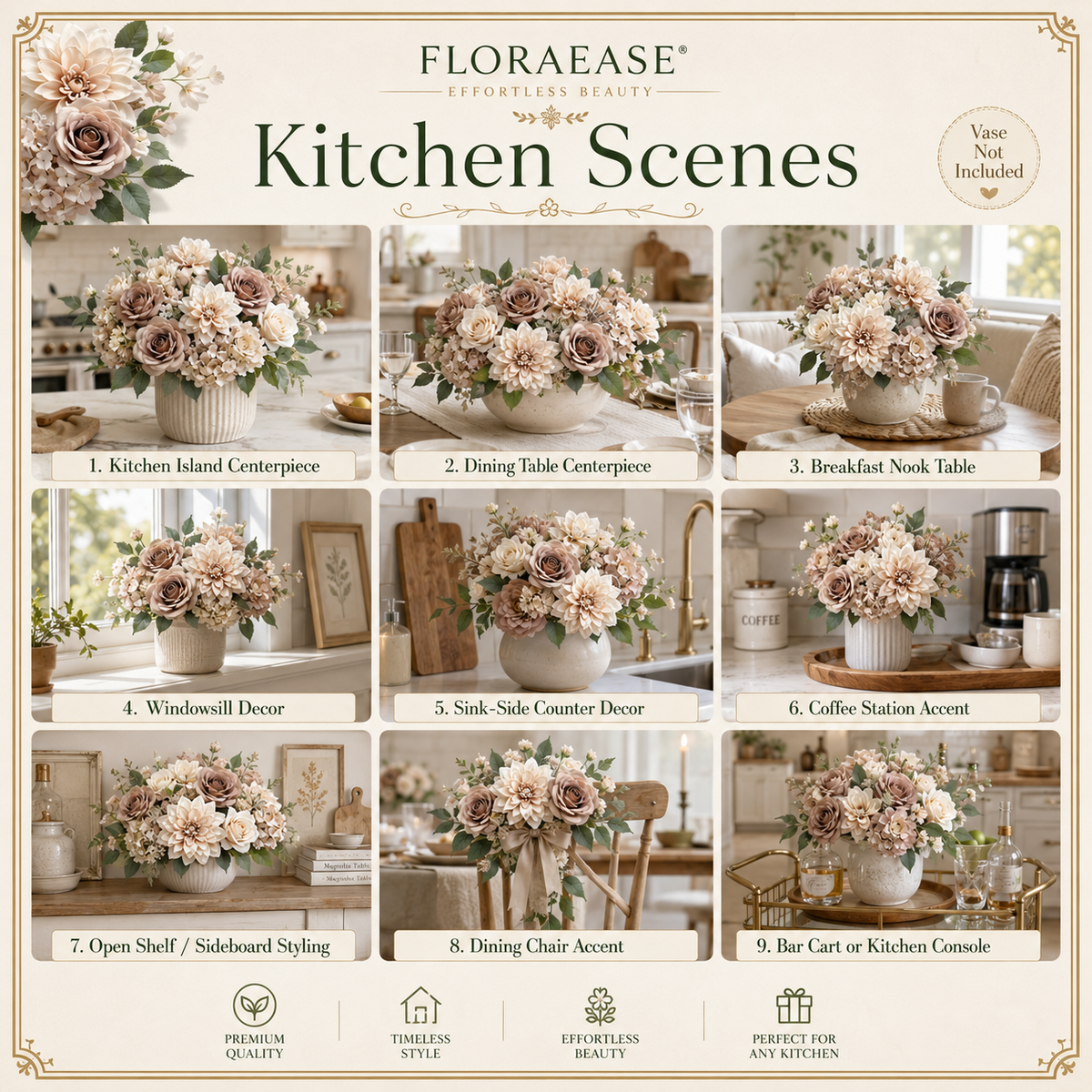 DIY Faux Floral Arrangement Kit – Style 17 | Home & Wedding Decor