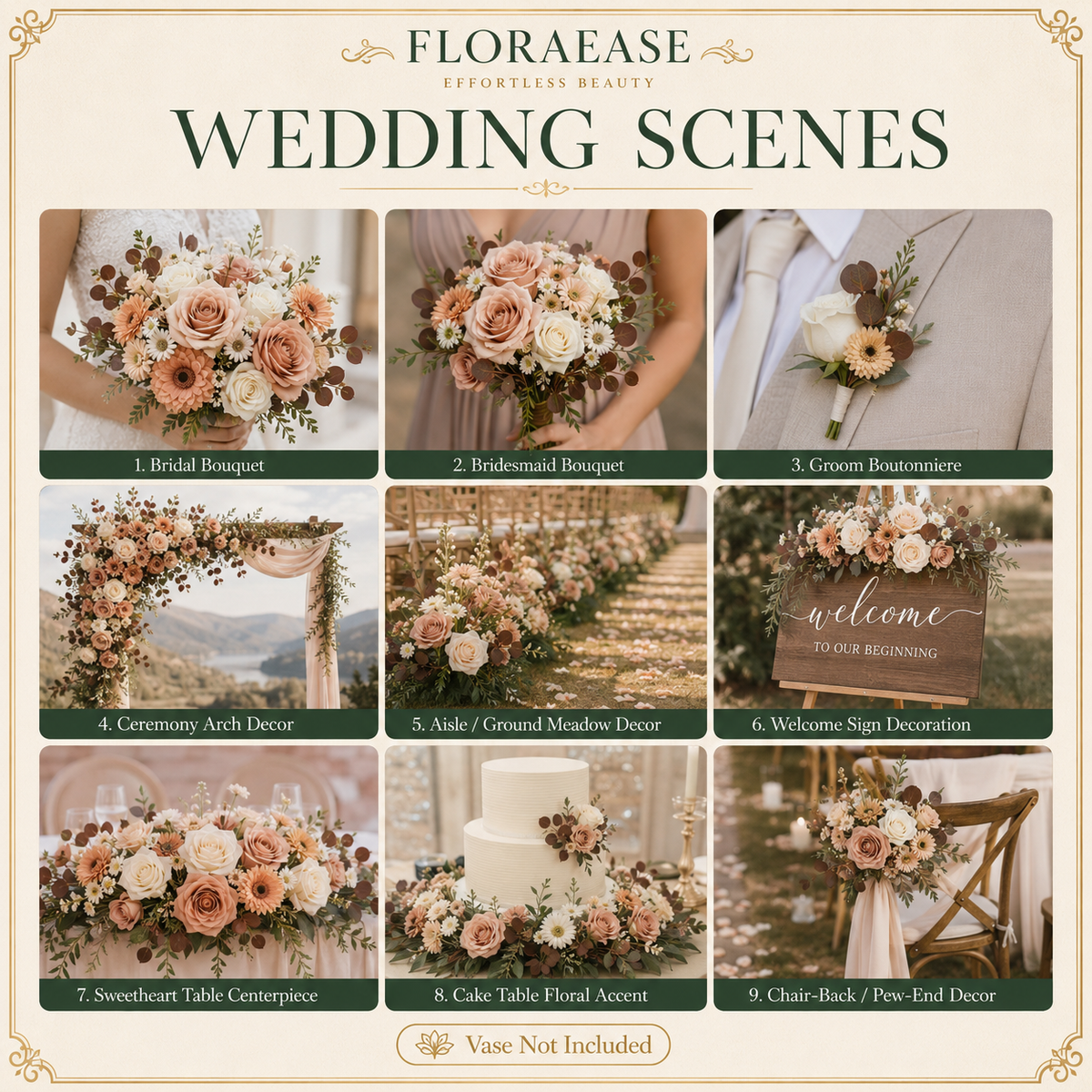 DIY Faux Floral Arrangement Kit – Style 18 | Home & Wedding Decor