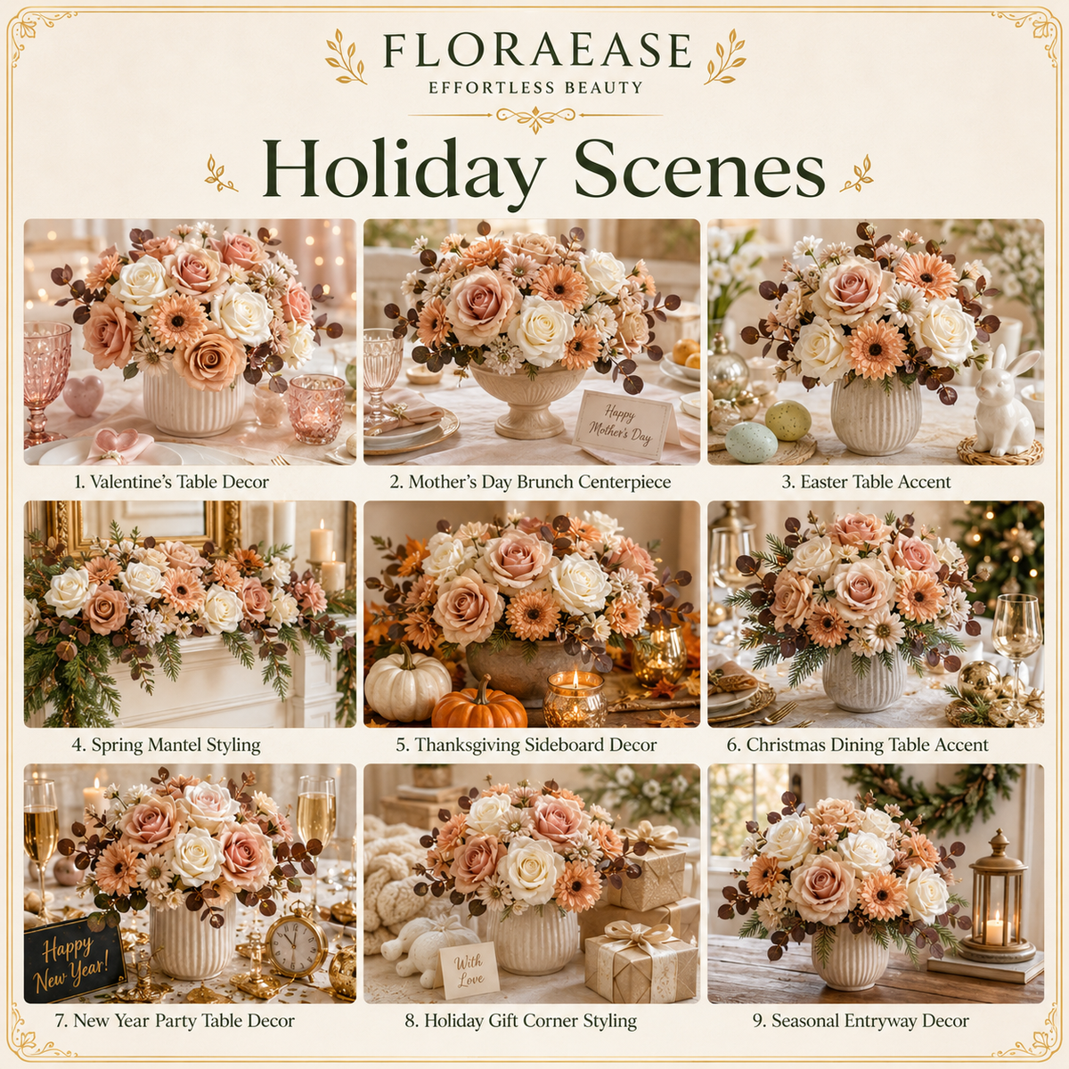 DIY Faux Floral Arrangement Kit – Style 18 | Home & Wedding Decor