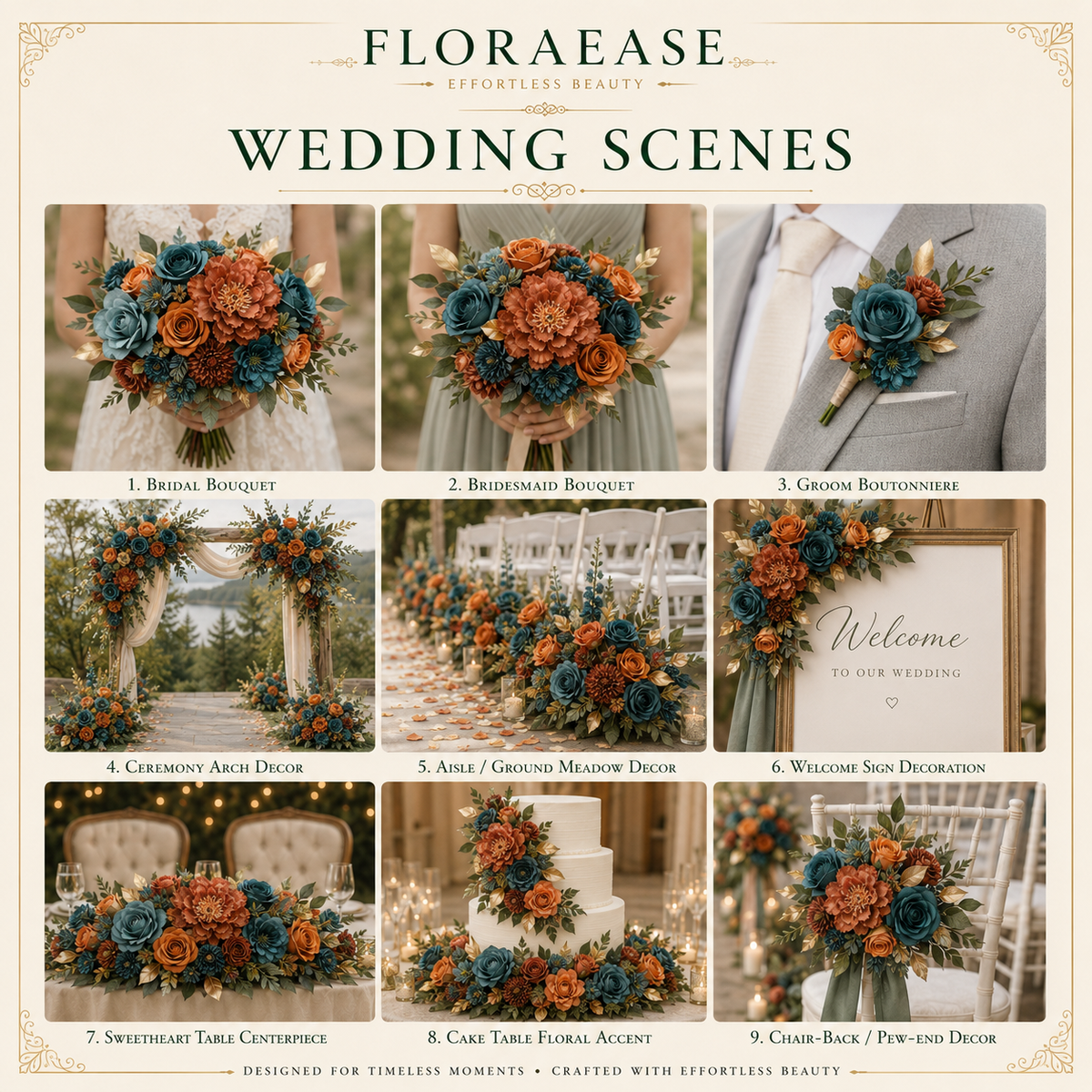 DIY Faux Floral Arrangement Kit – Style 21 | Home & Wedding Decor