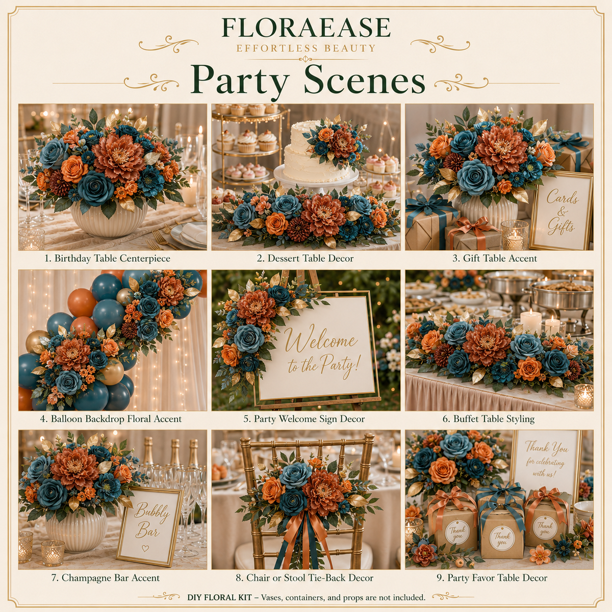 DIY Faux Floral Arrangement Kit – Style 21 | Home & Wedding Decor