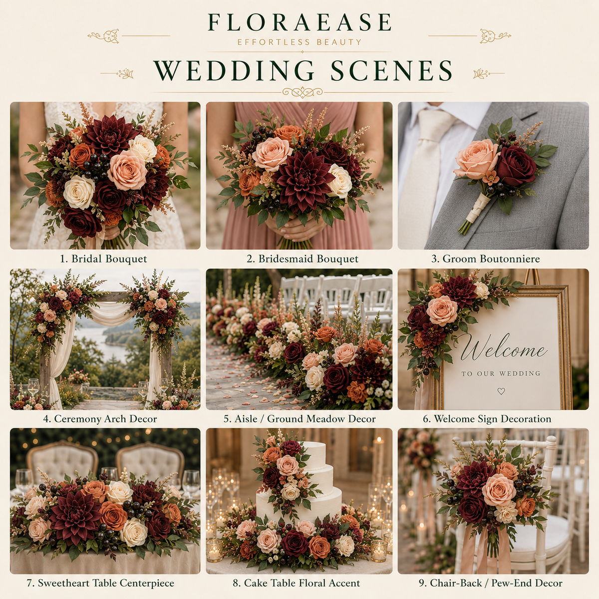DIY Faux Floral Arrangement Kit – Style 27 | Home & Wedding Decor