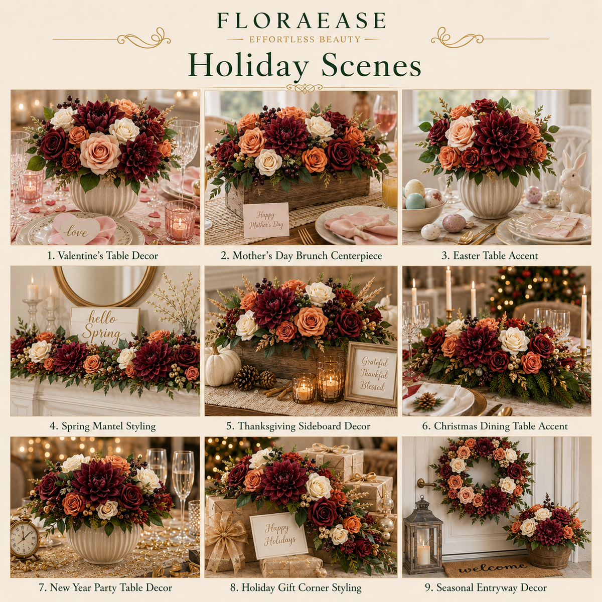 DIY Faux Floral Arrangement Kit – Style 27 | Home & Wedding Decor