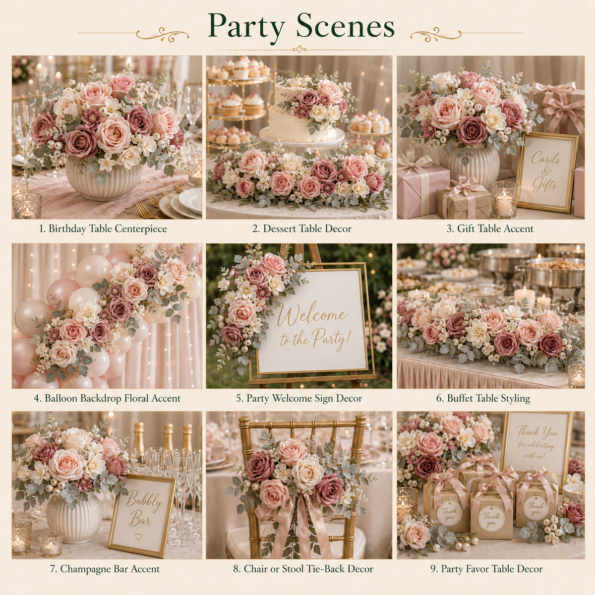 DIY Faux Floral Arrangement Kit – Style 29 | Home & Wedding Decor